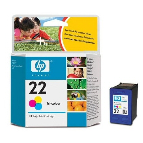 HP 22 Tri-color Original tintapatron (C9352AE)