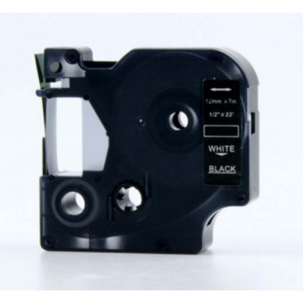 Utángyártott DYMO D1 45021 12mm x 7 m fekete-fehér S0720610 (45021FU) (45021FU)