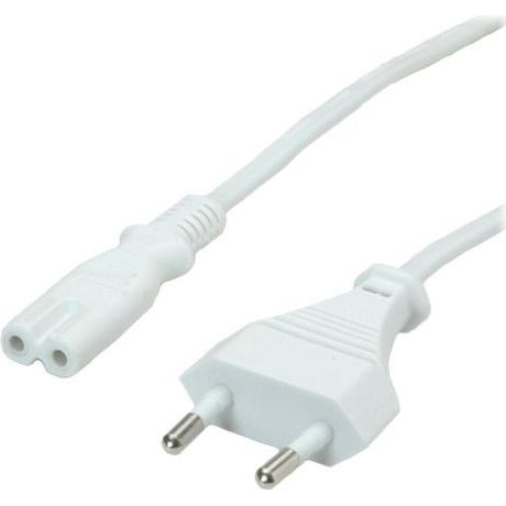 Cablu de alimentare, Value, 1.8 m, Alb