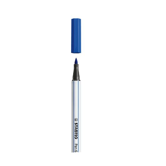STABILO Pen 68 brush filtpen Blå 1 stk
