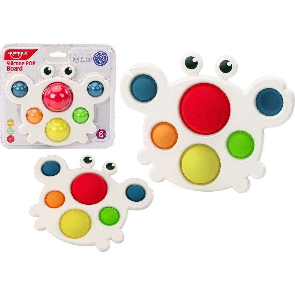 Szilikon Tábla Színes Rák Pop It Oktatási Érzékszervi 18000 (18000)