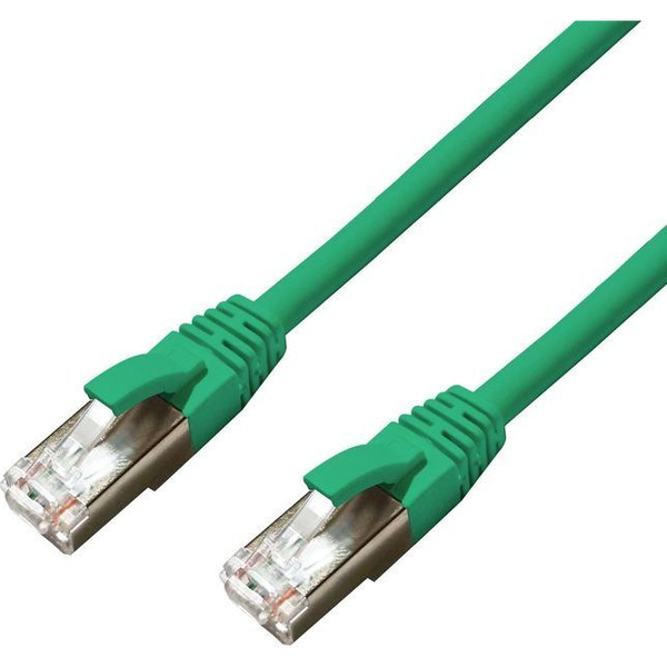  MicroConnect CAT6A S/FTP 3m Green LSZH