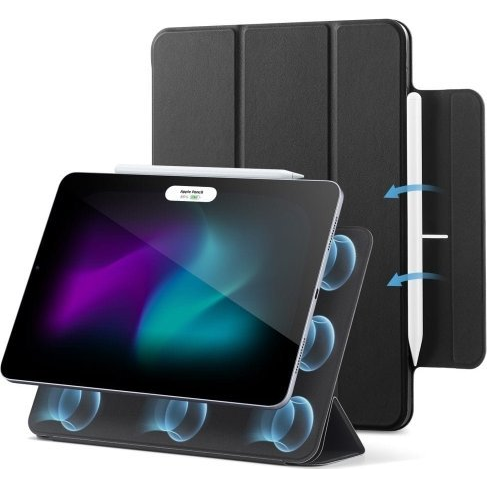 ESR Rebound Magnetic калъф, съвместим с iPad Air 4 2020 / 5 2022 / 6 2024 черен