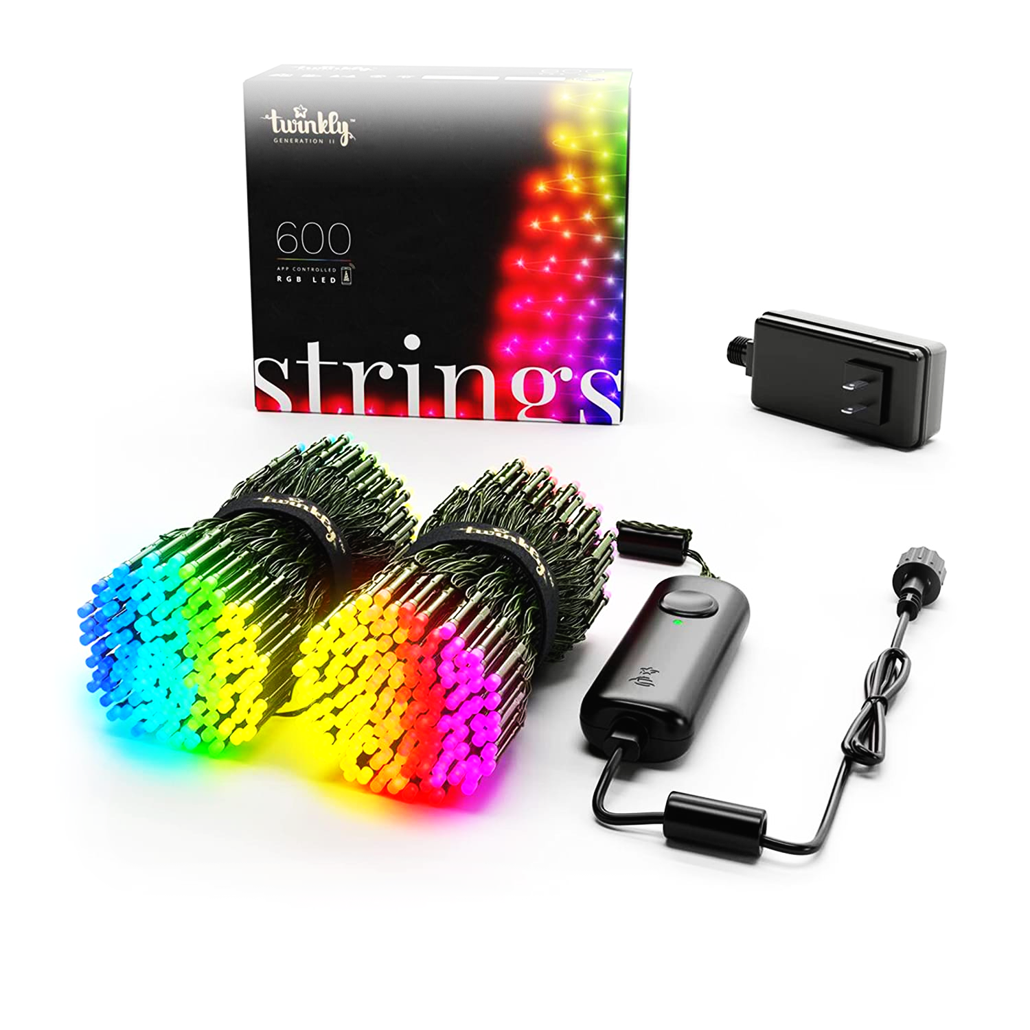 Twinkly Strings TWS600STP Kül-/Beltéri LED Fényfüzér 48m - RGB (TWS600STP-BEU)