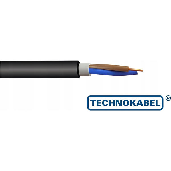  elpar Kabel energetyczny N2XH-O 2x1,5 RE 0,6/1KV klasa B2ca bezhalogenowy bez żyły ochronnej