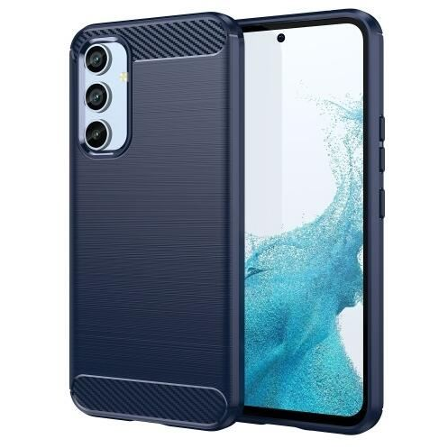 Gigapack Samsung Galaxy A34 5G (SM-A346) szálcsiszolt, karbon mintás tok sötétkék (GP-136382) (GP-136382)