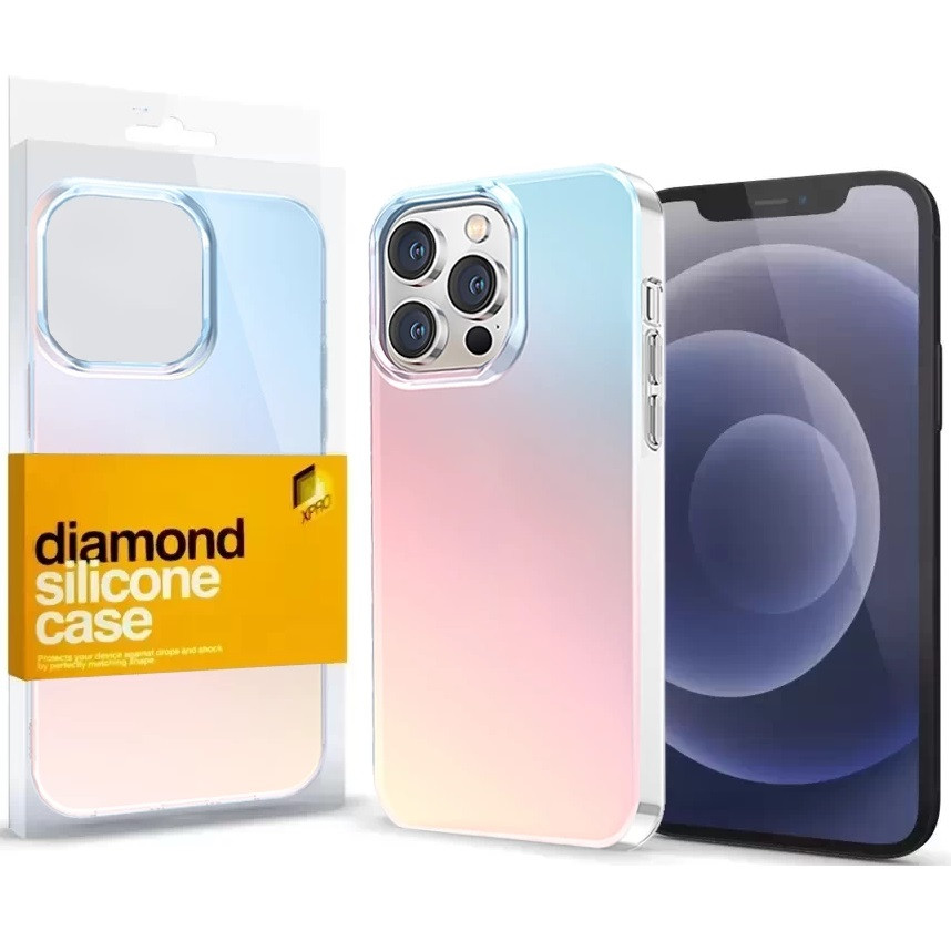 Samsung Galaxy A55 5G SM-A556B, Műanyag hátlap védőtok + szilikon keret, közepesen ütésálló, színváltós, Xprotector Supernova, színes (XP130869)