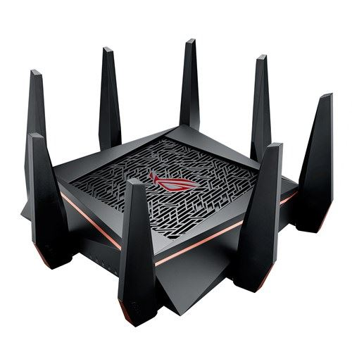 Рутер Gaming ASUS ROG Rapture GT-AC5300, Tri-Band, Gigabit, AiMesh, Dual-WAN, 3G-4G backup, Link aggregation, USB 3.0, Game Boost