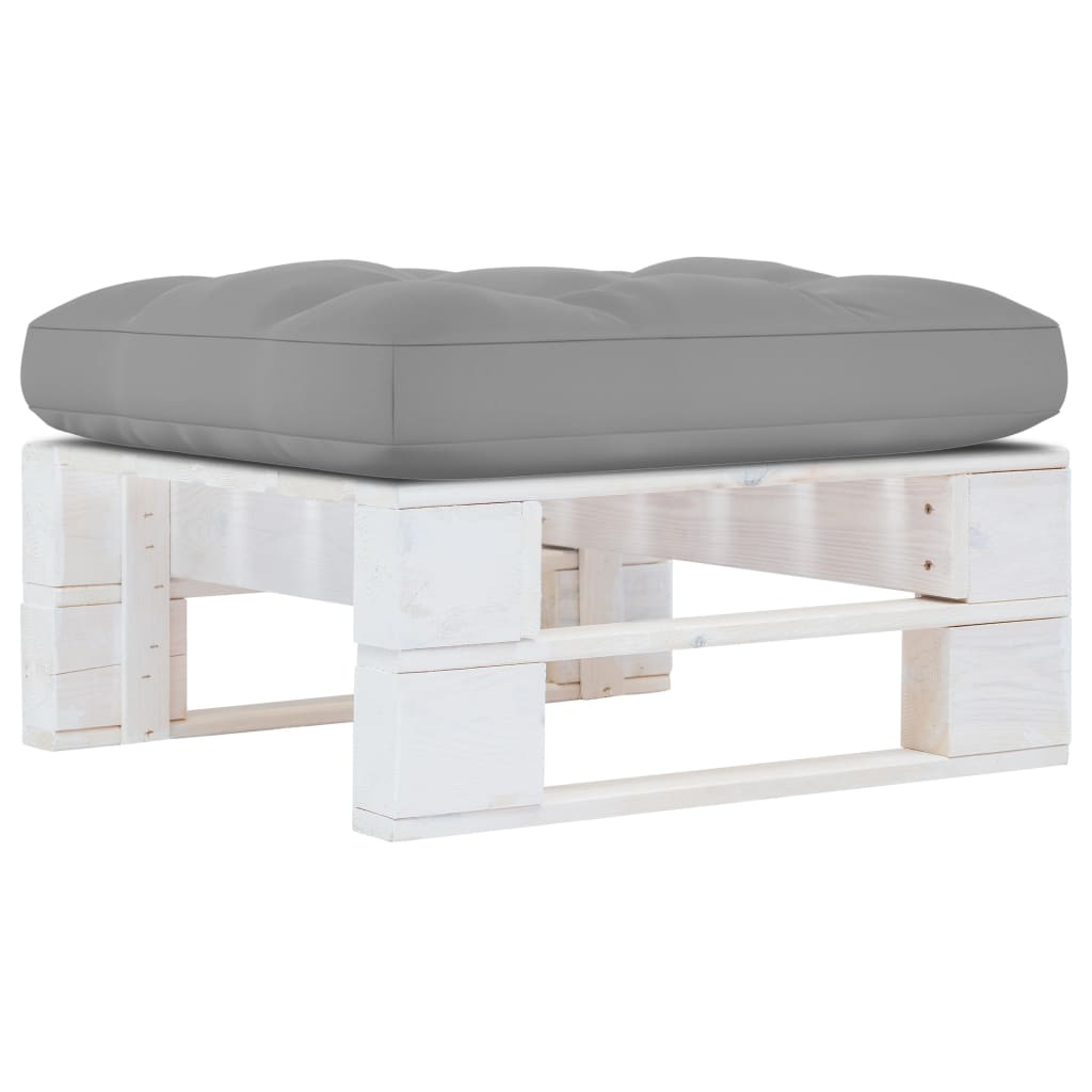 fehér impregnált fenyőfa kerti raklapzsámoly (3066423)