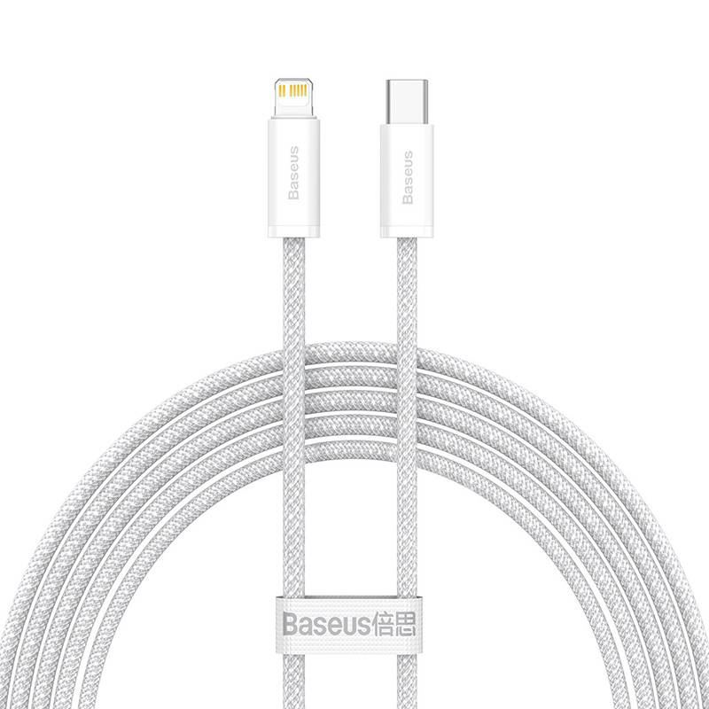Baseus Dynamic USB-C-Lightning kábel, 20W, 2 m (fehér) (CALD000102)