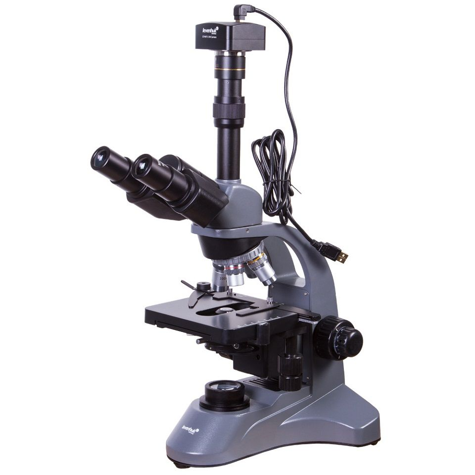 Levenhuk 40-2000X digitális trinokuláris laboratóriumi mikroszkóp D740T 5.1 M (69658) (69658)