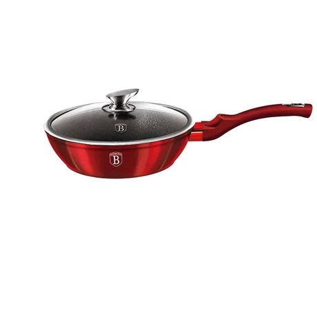 Berlinger Haus mély serpenyő fedővel 24cm piros (BH/1259N) (BH/1259N)