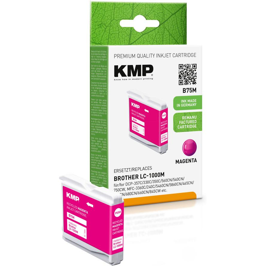 KMP Patrone Brother LC-1000M LC51M 400 S. magenta remanufactured (1035,4006) (1035,4006)
