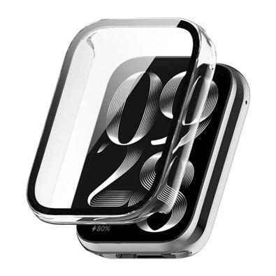 Gigapack Xiaomi Smart Band 9 Pro műanyag átlátszó védőkeret és kijelzővédő üveg (GP-164061)