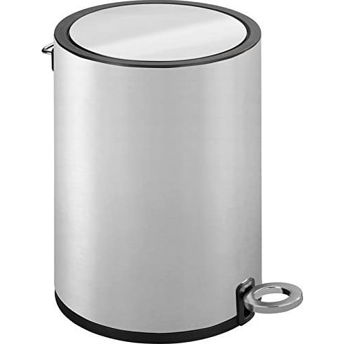 Kosz na śmieci pojemnik na pedały Monza 3 L 18,5 x 25,5 x 24,5 cm stal nierdzewna srebrna