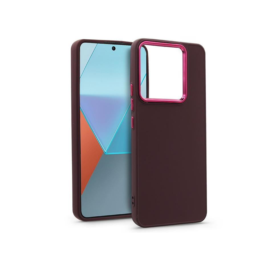Xiaomi Redmi Note 13 Pro 5G/Poco X6 5G szilikon hátlap - Frame - bíbor (HF279928)