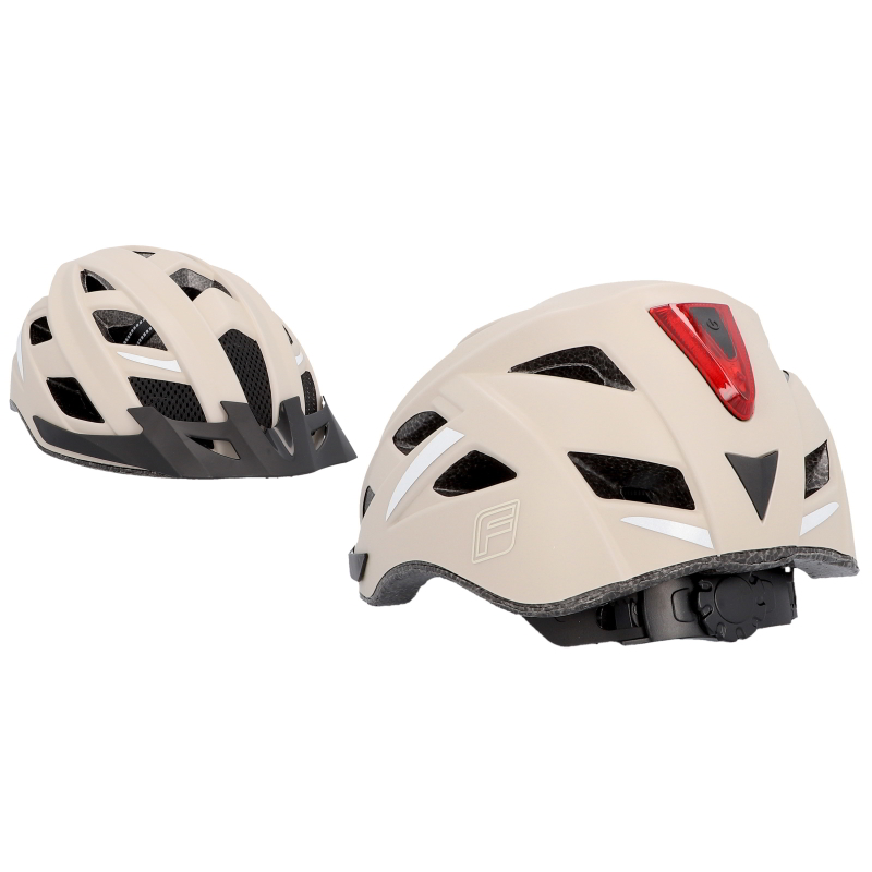 Fischer Urban Plus Dallas Kerékpáros sisak - Fehér (58-61 méret) (50630)