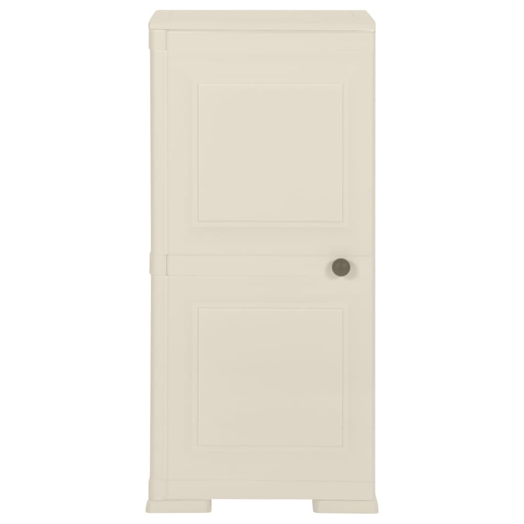 vanília színű fahatású műanyag szekrény 40 x 43 x 85,5 cm (340607)