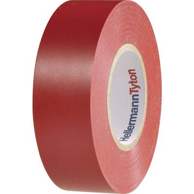 Szigetelőszalag 20 m x 19 mm, piros PVC HellermannTyton HelaTape Flex 1000+