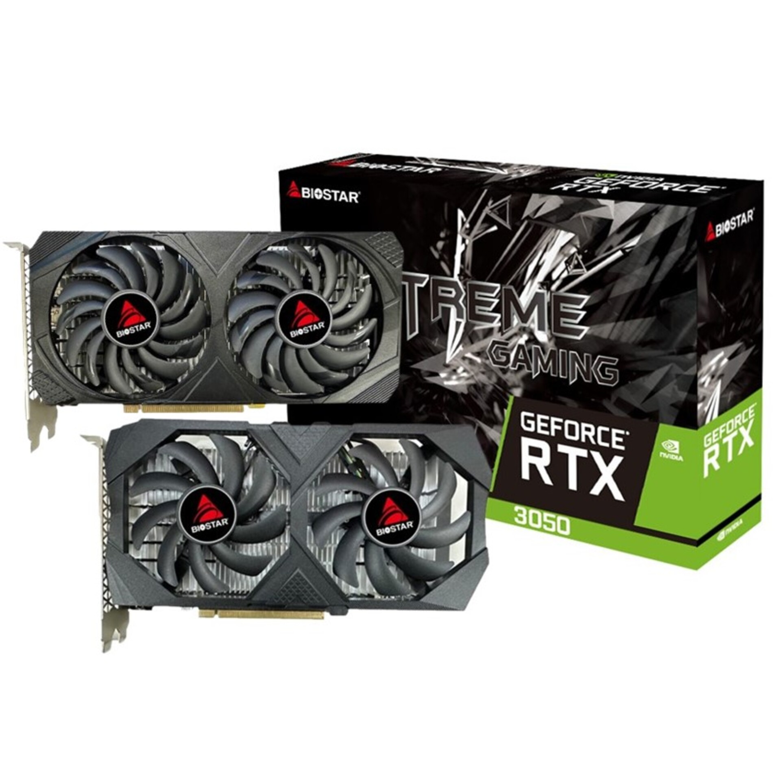 Biostar GeForce RTX 3050 6GB GDDR6 Videókártya (RTX3050-6GB)