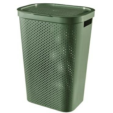 Curver Infinity Dots 60L szennyestartó kosár zöld (245809)