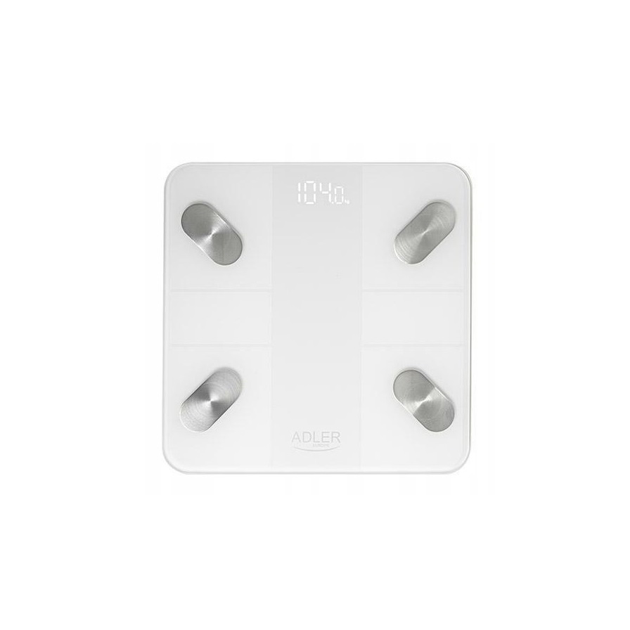 Adler AD 8186w Okos személymérleg Max 180kg - Fehér (AD 8186W)