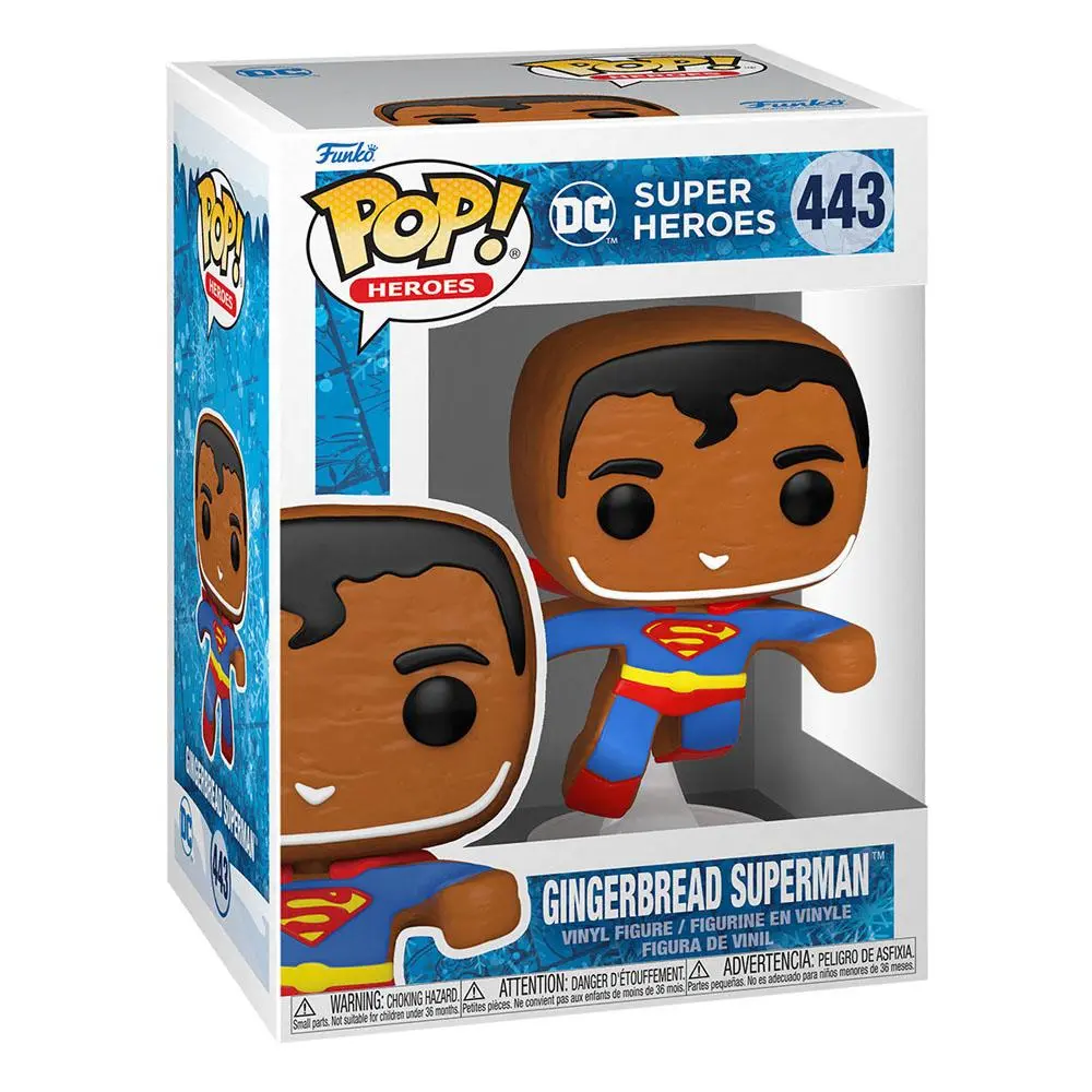 Funko POP! 443 Heroes DC Holiday - Superman mézeskalács figura 9cm (FU64322)