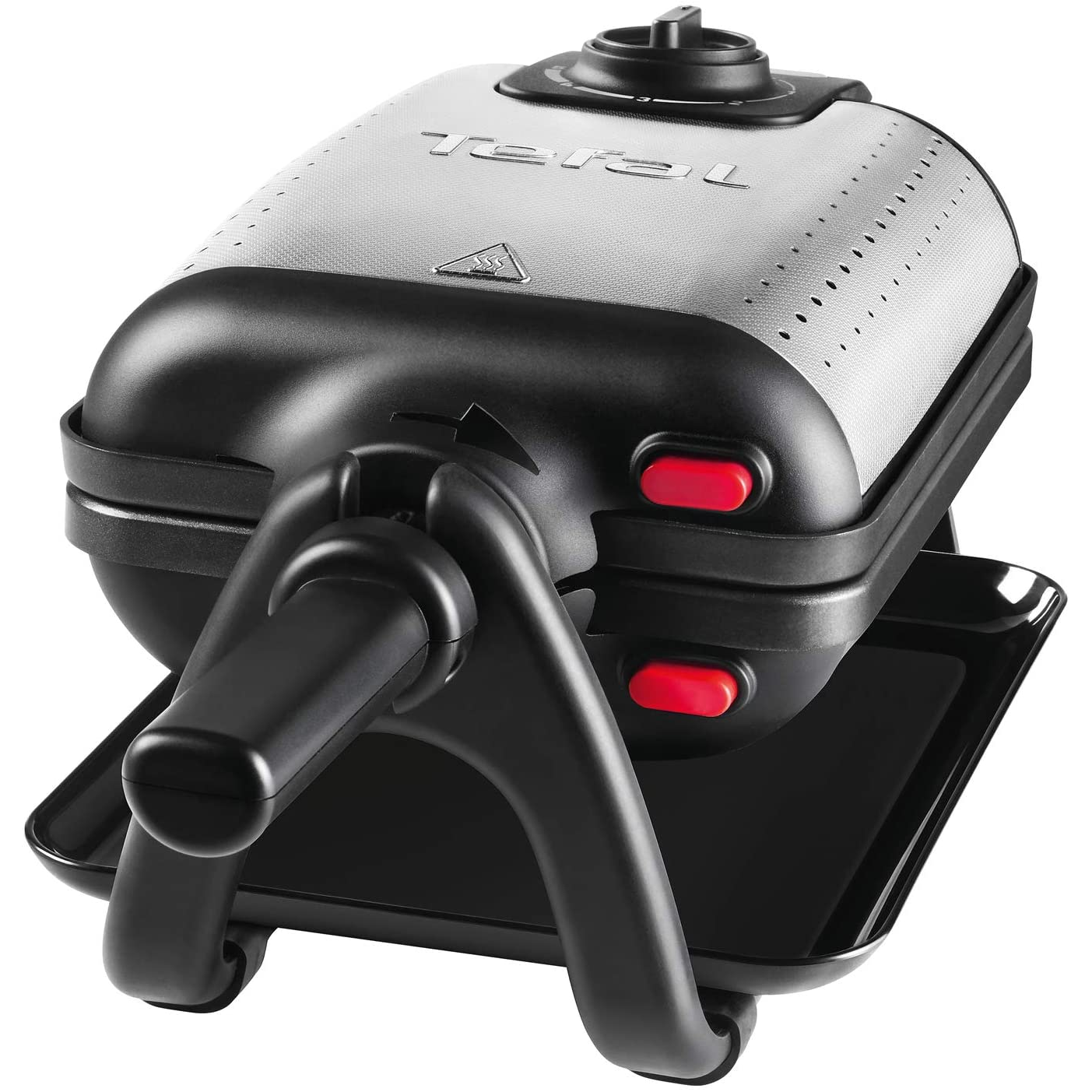 Tefal WM756D gofrisütő 2 gofri(k) 1200 W Fekete, Rozsdamentes acél (WM756D)