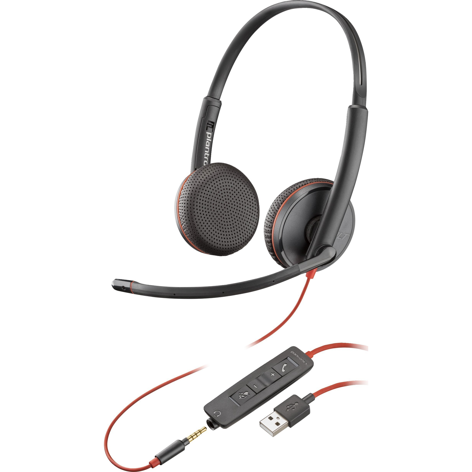 Poly Blackwire 3225 Stereo USB-A Headset 80S11AA (80S11AA)