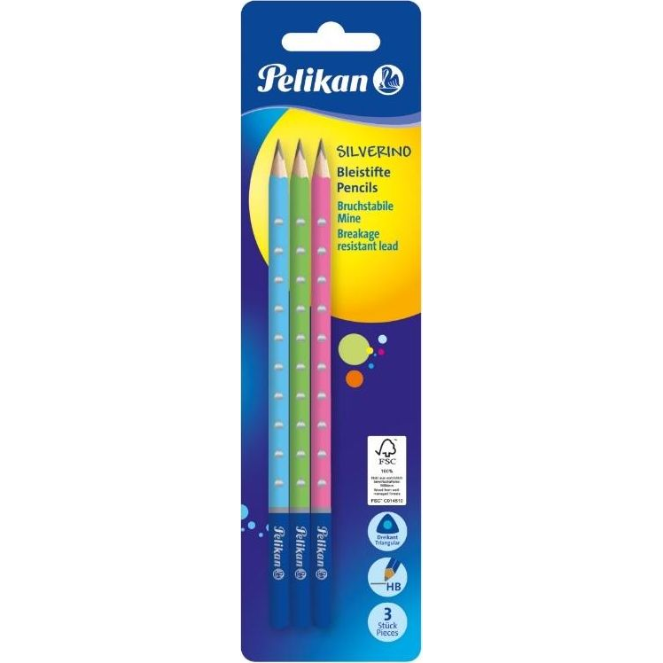Pelikan Trio Silverino HB grafitceruza (3 db / csomag) (326635)