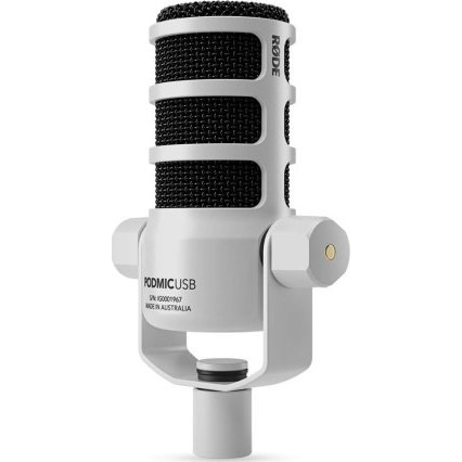 RØDE PodMic USB USB-s Podcast Mikrofon - Fehér (85181000)