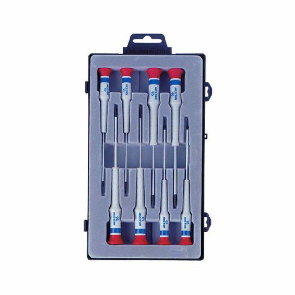 KINGTONY 32118MR Műszerész Csavarhúzó Készlet - 8 db-os, SL+PH (32118MR)