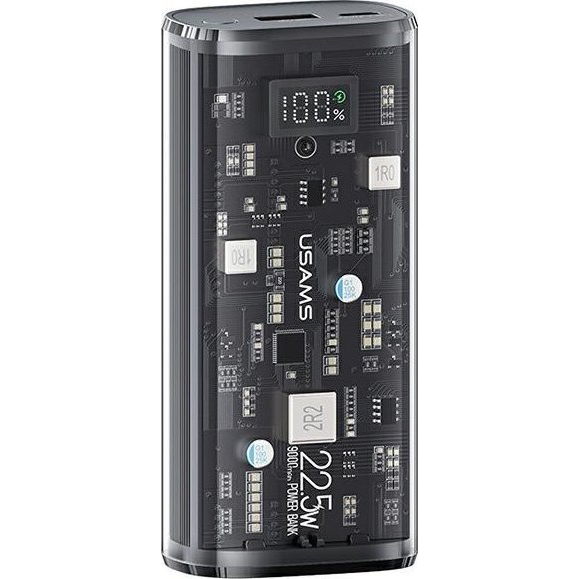 Usams BJ Series 9000mAh Power Bank 20W PD gyorstöltő fekete