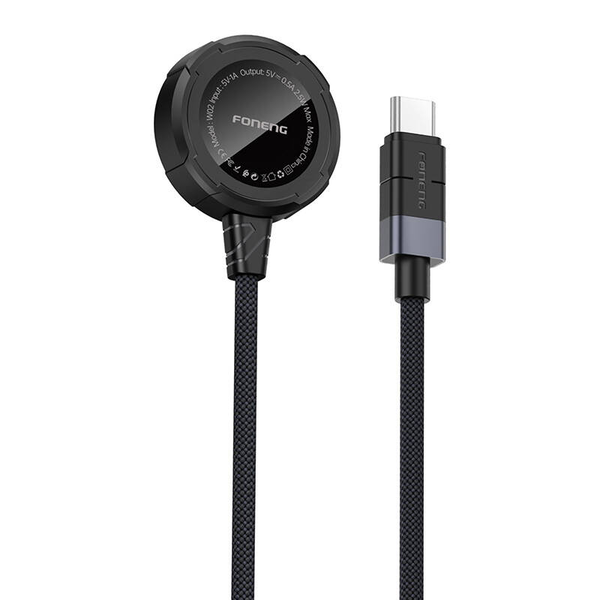 Foneng W02 Apple Watch Vezeték nélküli Töltő 2,5W - Fekete