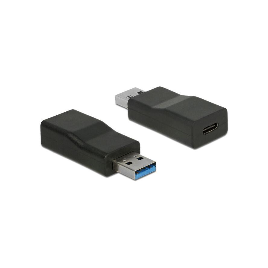 ADA Delock 65696 Átalakító USB 3.1 Gen 2 A-típusú csatlakozódugó > USB Type-C típusú csatlakozóhüvely, aktív (65696)