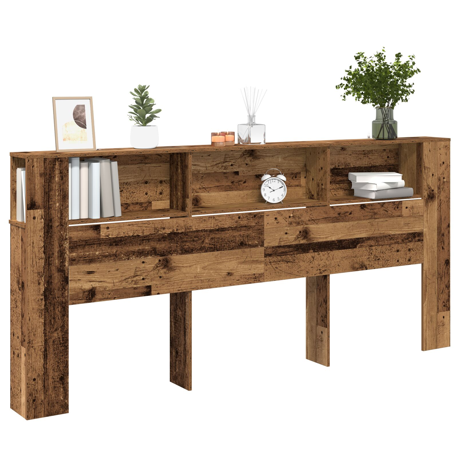 Fejtámla Szekrény Régi Fa 220x18,5x104,5 cm (862090)