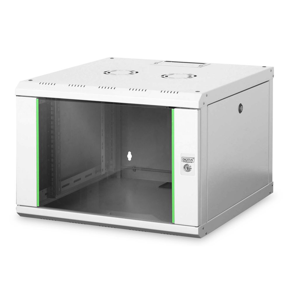 Стенен стелажен шкаф, Digitus, сив DN-19 07U-6/6