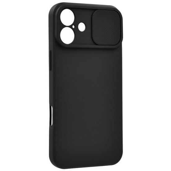 Gigapack Apple iPhone 16 5G kameravédős szilikon tok matt fekete (GP-163053) (GP-163053)