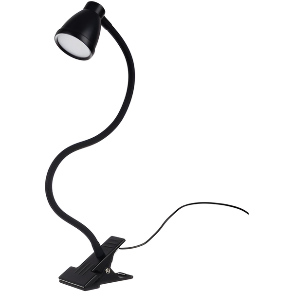 Izoxis 19454 Table lamp with clip, black