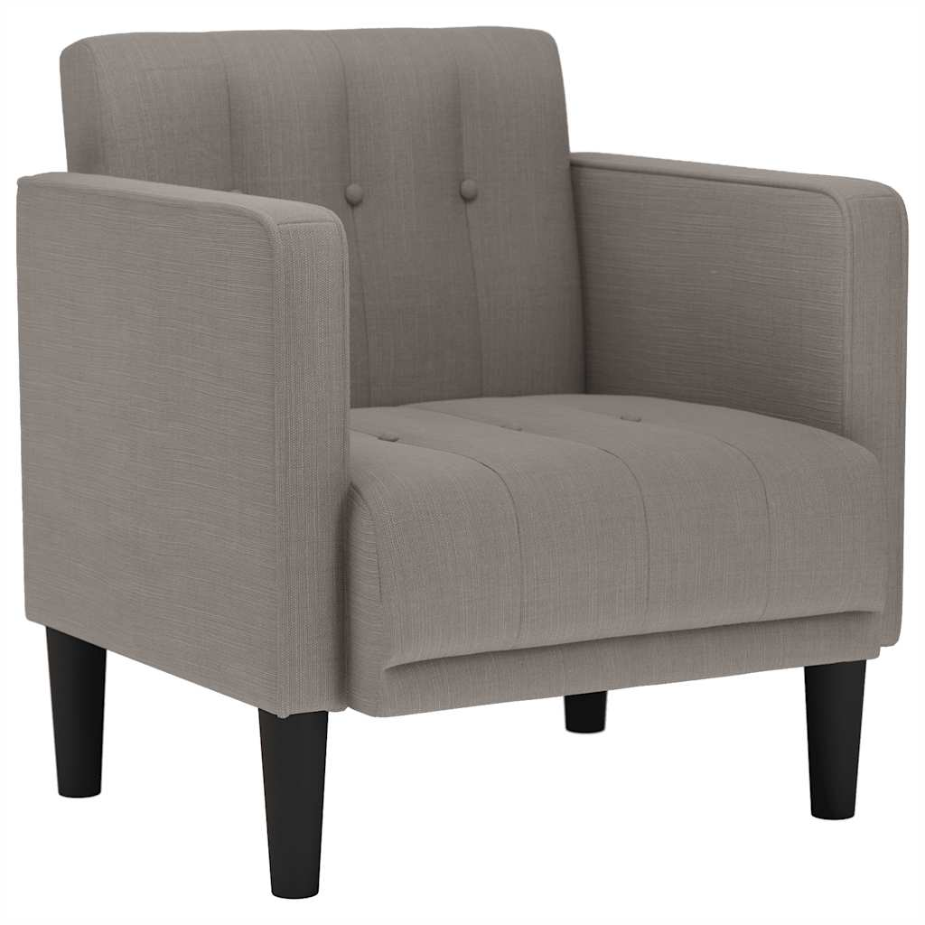 tópszínű szövet kanapészék karfás szék 53 cm (4100547)