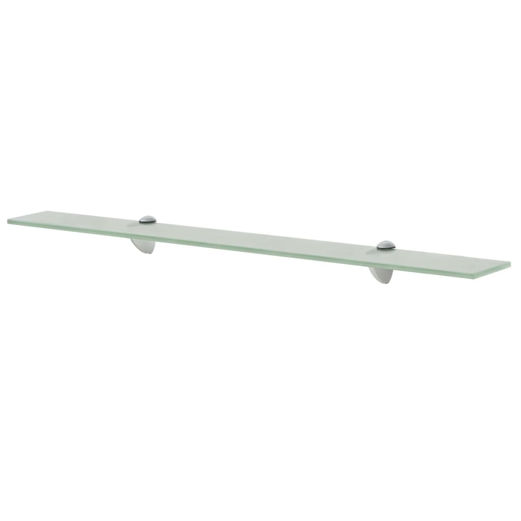 2 db lebegő üvegpolc 80 x 20 cm 8 mm (3051539)