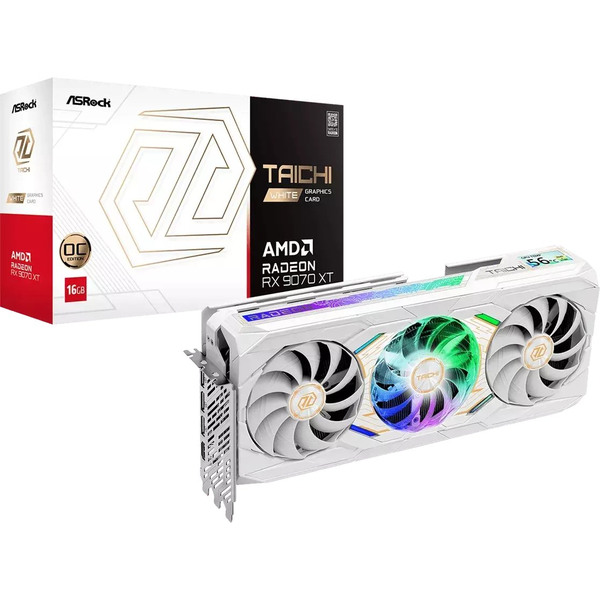 ASRock AMD Radeon RX 9070 XT Taichi White OC 16GB GDDR6 videokártya