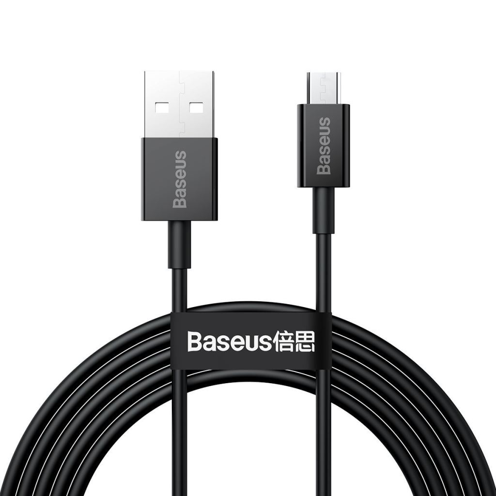 Baseus Superior Series USB-Micro USB kábel, 2A, 2m, fekete (CAMYS-A01) (CAMYS-A01)