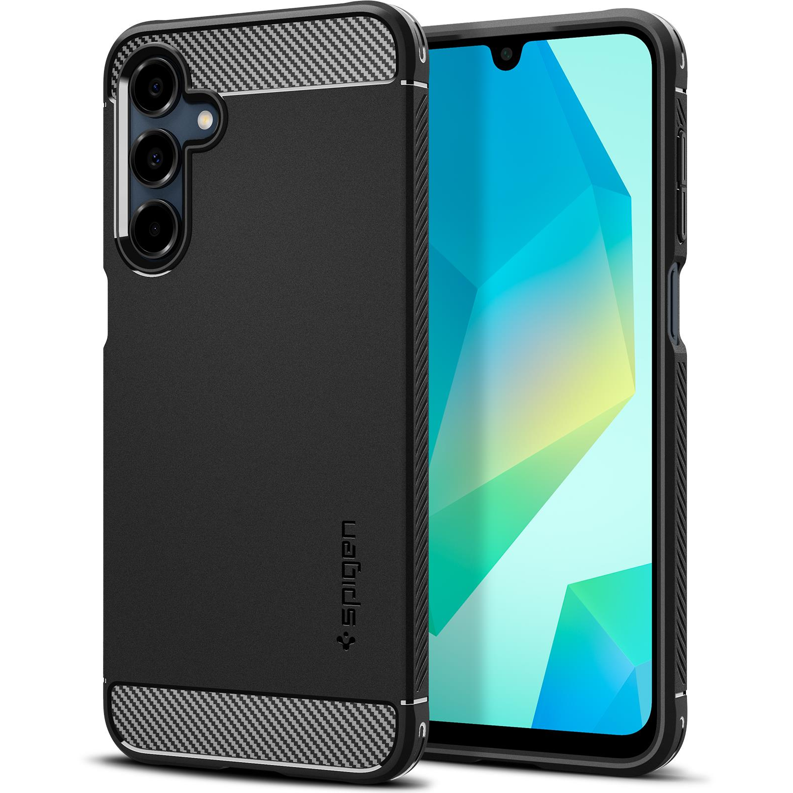 Spigen Rugged Armor Matte Black Samsung Galaxy A16/A16 5G tok (ACS08891)