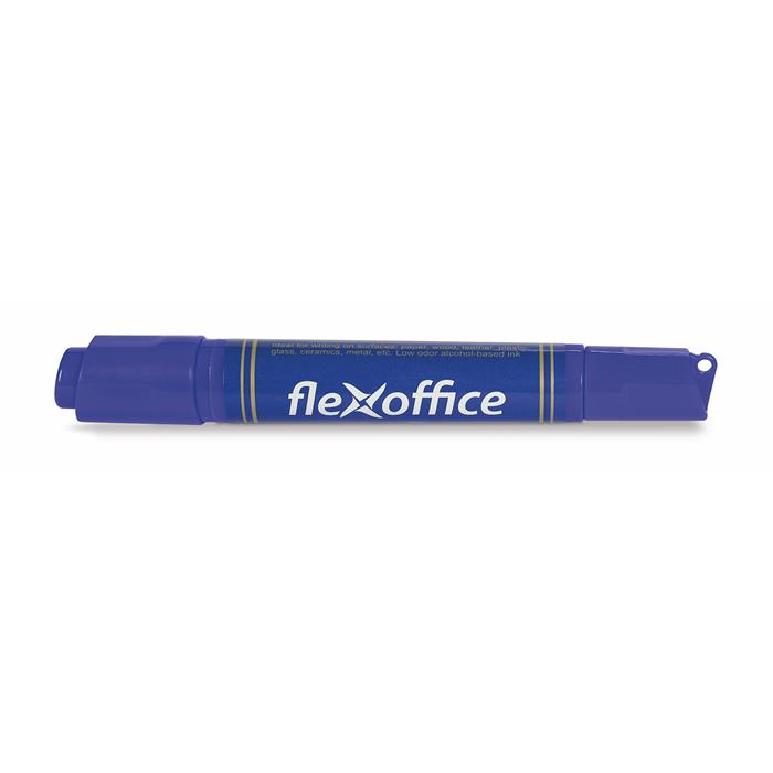 Flexoffice PM04 0.8/6.0 mm Alkohos marker kétvégű - Kék (OW-8714/OW-7077)