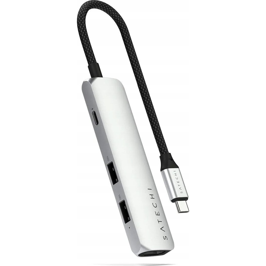 Satechi ST-P4SS hálózati csatlakozó USB C-típus 10000 Mbit/s Ezüst (STH172)