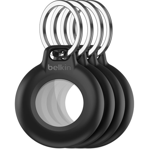 Belkin Secure Holder 4er-Pack wasserfest Apple AirTag, schwarz