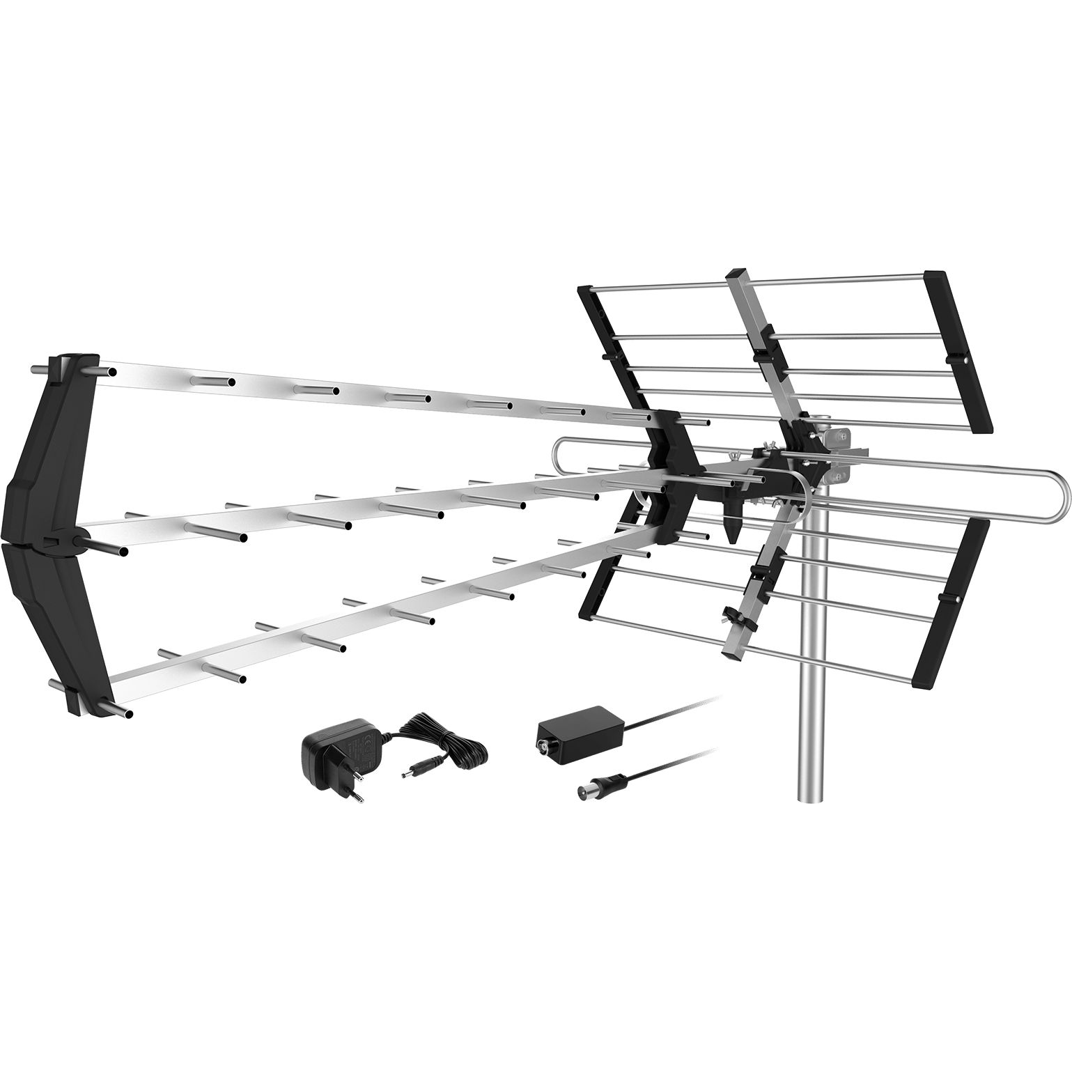 Aktív Irányított Antenna Digitális Földfelszíni Televíziózáshoz DVB-T2 Cabletech (ANT0641)