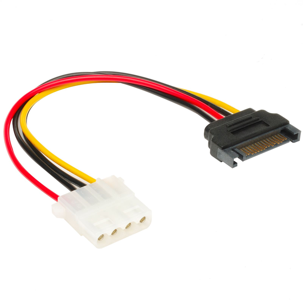 AKASA Napájecí kabel pro SATA-MOLEX Serial ATA FEMALE-MALE adaptér