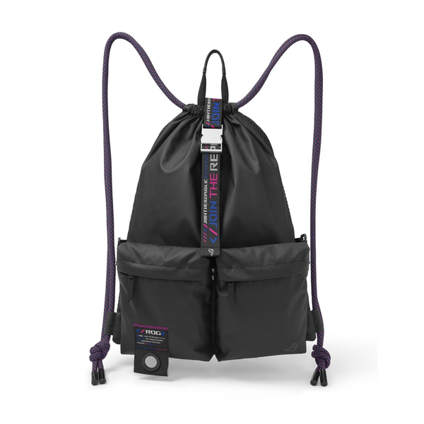 ASUS BD3700 ROG SLASH Multi-use Drawstring Bag Rucsac Negru